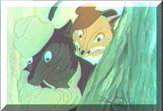 The Volf and The Fox from first cartoon color BG film